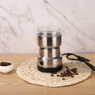เครื่องบดอัตโนมัติสำหรับบ้าน,แฟชั่นที่เรียบง่ายและทนทานกาแฟเมล็ดผสมยาสมุนไพรจีน,เครื่องบดไฟฟ้าแบบพกพาขนาดเล็กสแตนเลส