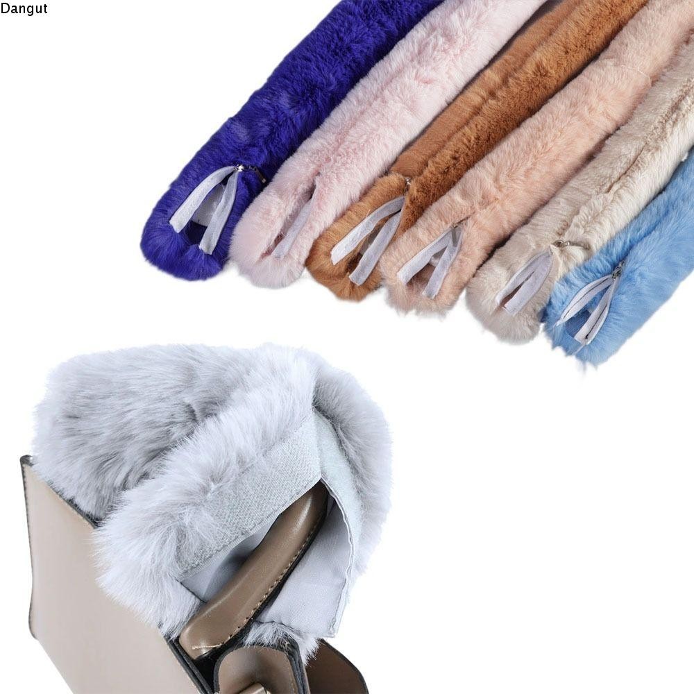 Dangut Faux Fur กระเป๋าเข็มขัด,ซิปเปลี่ยนเข็มขัด Plush กระเป๋า, Fastener ฝาครอบสายรัดไหล่อุ่นกระเป๋าถืออุปกรณ์เสริมแฟชั่นไหล่กระเป๋าถือผู้หญิง Lady