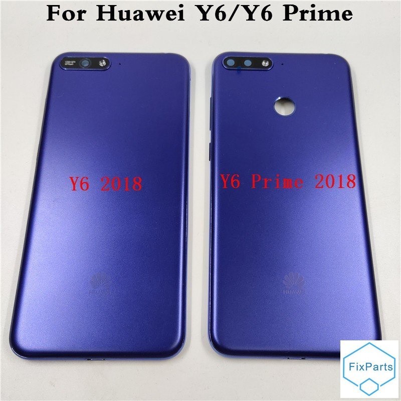 ใหม่ฝาหลังด้านหลังแบตเตอรี่ประตูสําหรับ Huawei Y6 2018 / Y6 Prime 2018 5.7 "
