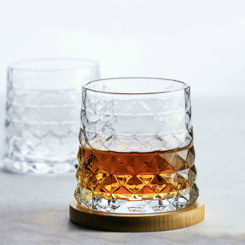 Prism รูปแบบเก่าแฟชั่นคริสตัลแก้ววิสกี้ Trapezoid Fuji Mountain Whisky ถ้วยวอดก้า Tumbler Verre XO C