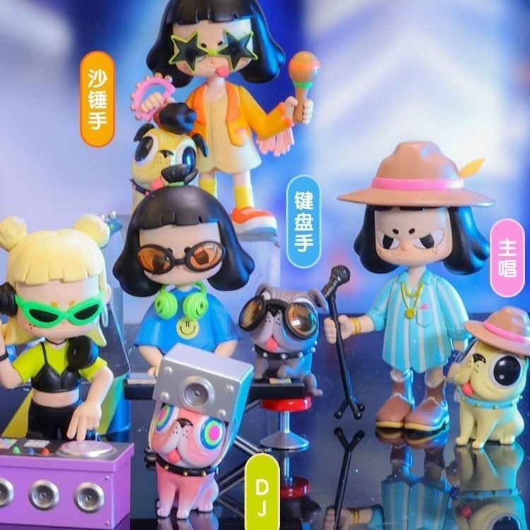 P POPMART POPMART VITA Super Band Series ตัวเลข Mystery Box ของขวัญสร้างสรรค์เครื่องประดับอินเทรนด์น่ารัก