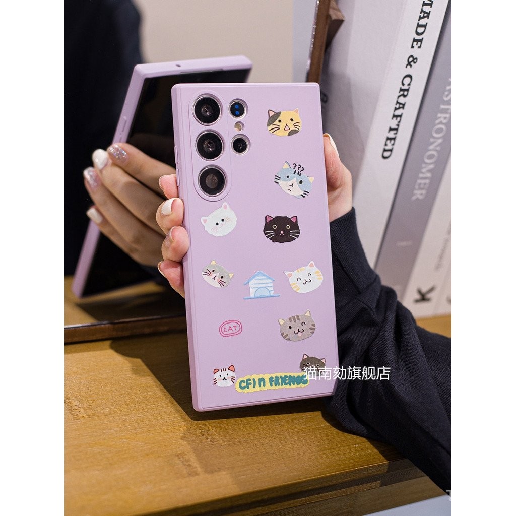 สไตล์เกาหลีแมวคอลเลกชัน avatar เคสโทรศัพท์มือถือซัมซุงเข้ากันได้กับ A23 A53 A73 4G/5G เคสแข็งป้องกัน