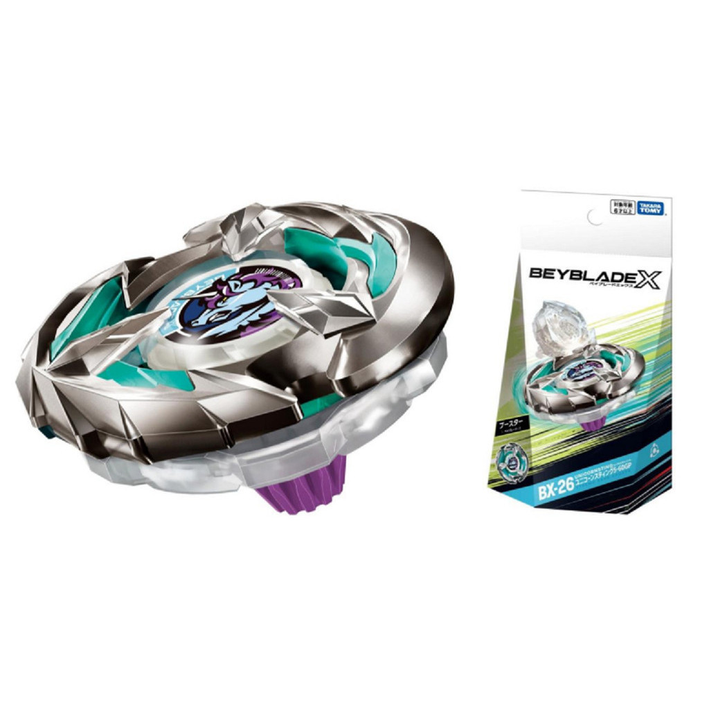 Takara Tomy BEYBLADE X BX-26 ของแท้ Booster Unicorn Sting 5-60GP โดยไม่ต้อง Launcher