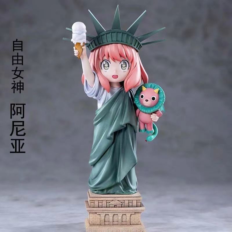 รูปปั้นของ Liberty Arnia Anime Spy Play House เครื่องประดับเดสก์ท็อปอุปกรณ์ต่อพ่วงทํามือ