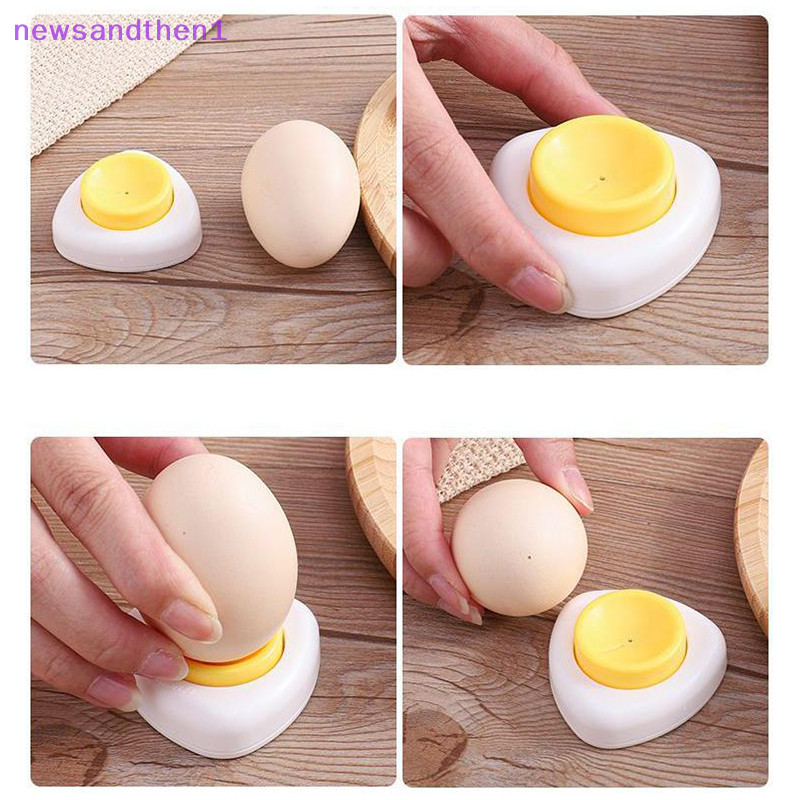 ใหม่แซนด์เธน1 สแตนเลสไข่เจาะไข่ฐานพลาสติกคู่มือต้มไข่หลุมเจาะครัวแกดเจ็ตไข่เจาะป้องกันการระเบิด - รูปที่ 3