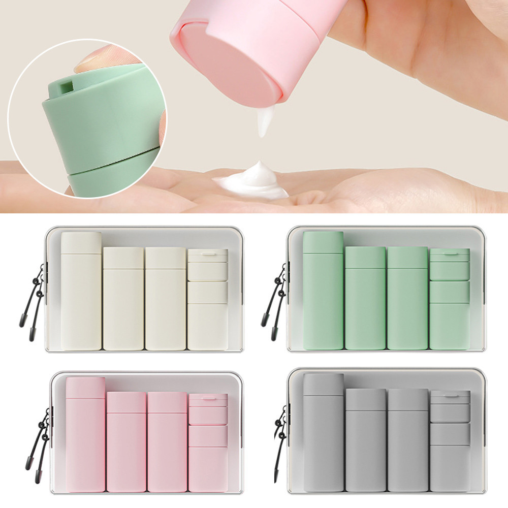 5ชิ้น/ถุงขนาดเดินทางขวดใบหน้าครีมกล่องแชมพูโลชั่นรีฟิลภาชนะที่มีถุงใสอุปกรณ์เสริมแบบพกพา