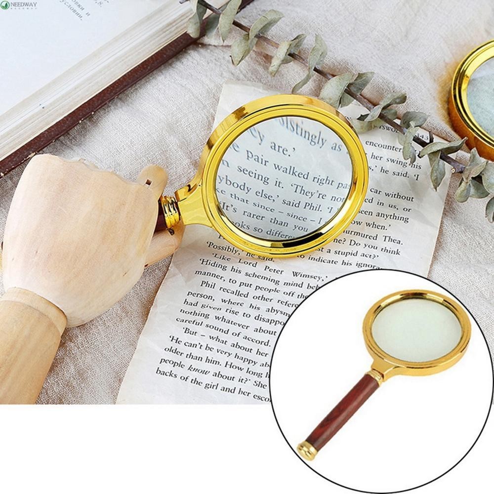 NEEDWAY Useful Magnifying Glass 10X Loupe Magnifier Portable Science Tool Loupe Jewelry Handheld Easy To Use Reading Newspaper