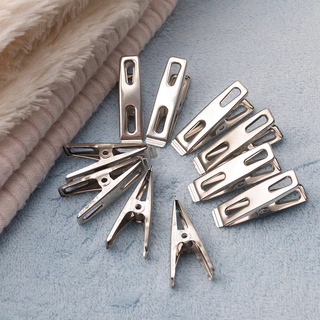 Bensen กิ๊ฟหนีบผ้า คลิปหนีบผ้า ตัวหนีบผ้าสแตนเลส stainless steel clothespin แพ็ค 20 ตัว
