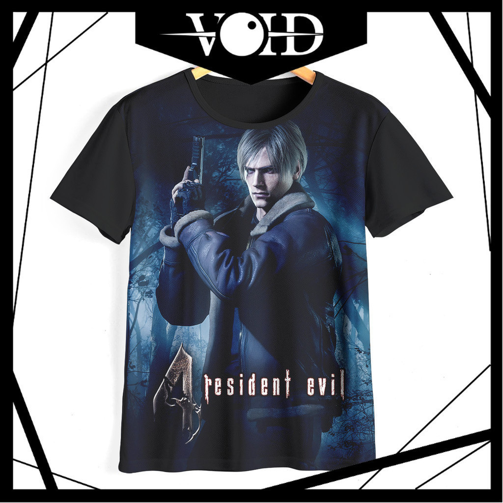 เสื้อยืดเด็ก เสื้อยืดผู้ใหญ่ เกมจัมโบ้ 03RE4 Resident Evil 4 Leon เสื้อผ้าเด็กเสื้อผ้าผู้ใหญ่เกมจัมโ