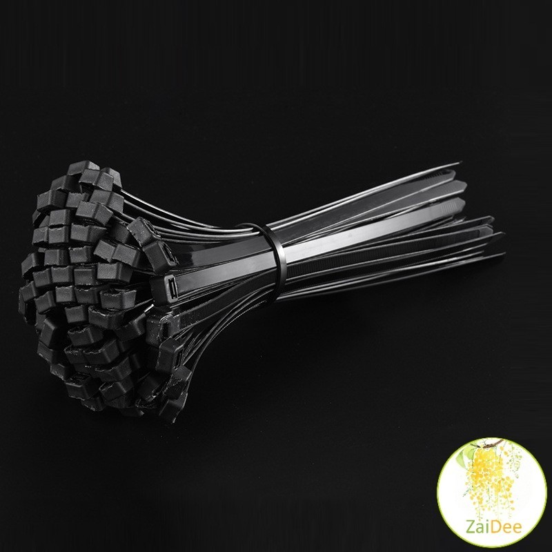 เคเบิ้ลไทร์ ถุงละ 100 เส้น เหนียว รัดแน่น self-locking nylon cord - รูปที่ 4