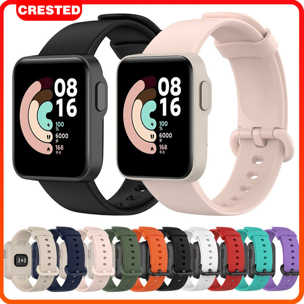 กีฬาสายรัดซิลิโคนสำหรับ redmi watch 2 Xiaomi Mi watch 1 2 Lite วงสำหรับ Mi poco นาฬิกาเข็มขัด