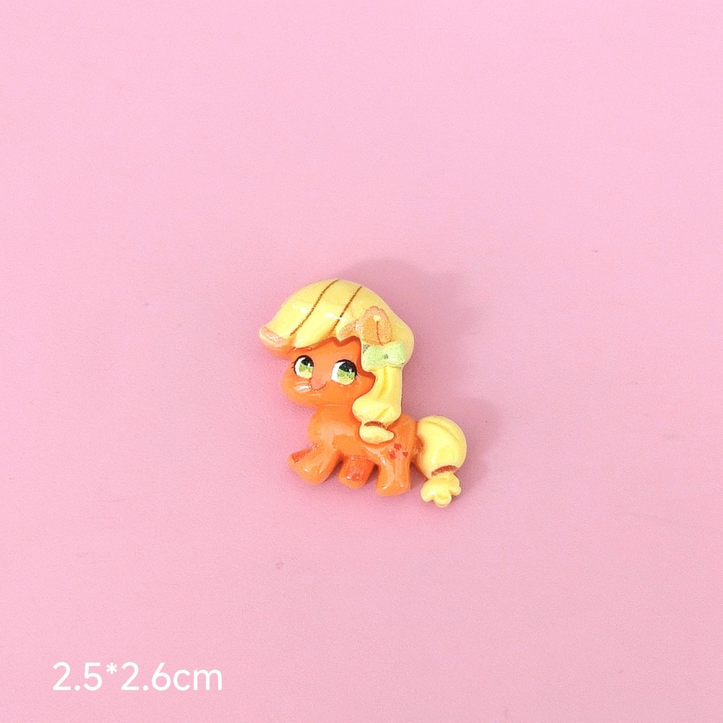 Usoq Pony Polly crocs หัวเข็มขัดรองเท้า Cute Pony paradise อุปกรณ์รองเท้า diy อุปกรณ์เสริมกาวครีม