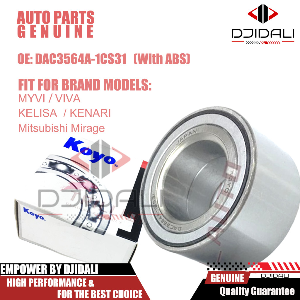 ตลับลูกปืนล้อหน้า ABS สําหรับ Mitsubishi MIRAGE G4 TOYOTA PASSO PERODUA MYVI KELISA KENARI VIVA DAC3564A-1CS31