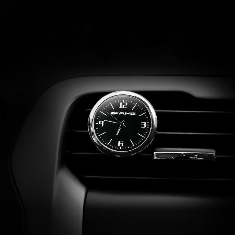 คอนโซลกลางรถนาฬิกาควอตซ์นาฬิกาคาร์บอนไฟเบอร์สําหรับmercedes Benz GLS63 X167 450 580 AMG GLE350 53 W1