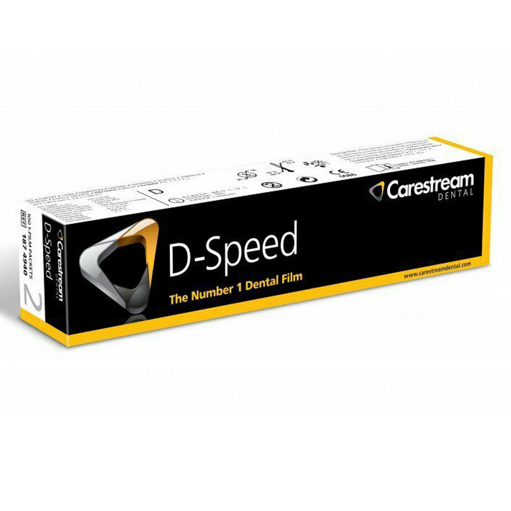 Carestream Dental Intraoral D-Speed X-ray Films 100 ชิ้น วัสดุฟิล์มทันตกรรม