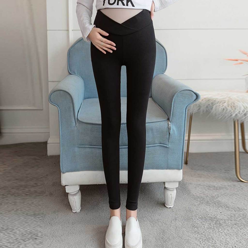 กางเกงเลคกิ้งคนท้อง ช่วงฤดูใบไม้ผลิ ขนาดบาง สวมใส่สบาย
 - รูปที่ 3