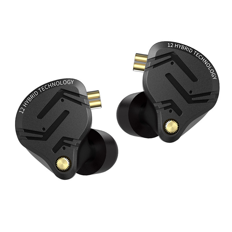 Kz ZS12 PRO X หูฟังโลหะ 1DD + 5BA Hybrid HIFI Bass In Ear Monitor หูฟังกีฬาเพลงเสียงรบกวน Cancelling ชุดหูฟังใหม่มาถึง