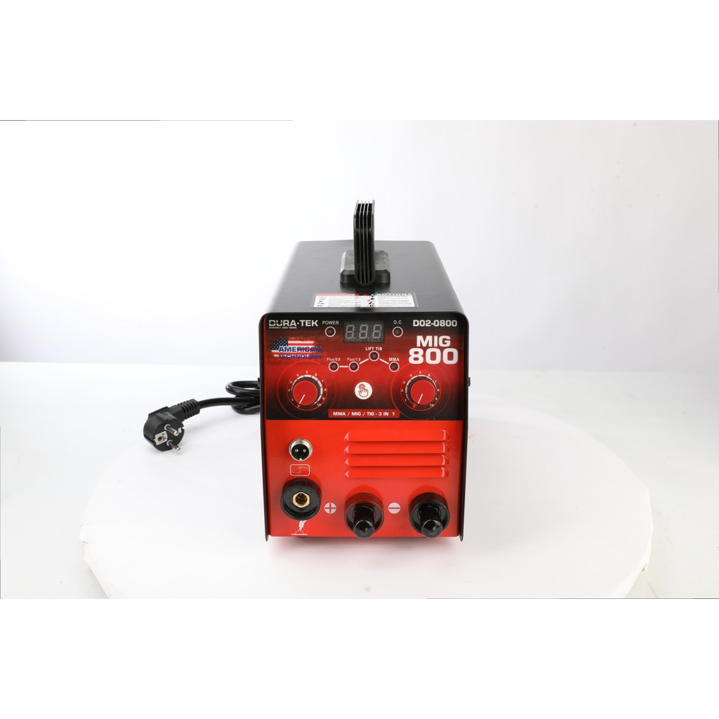 DURATEK ตู้เชื่อมไฟฟ้า INVERTER 3 ระบบ MIG/MMA800 เครื่องเชื่อมรุ่นไม่ใช้แก๊ส CO2/(D02-0800) - รูปที่ 3