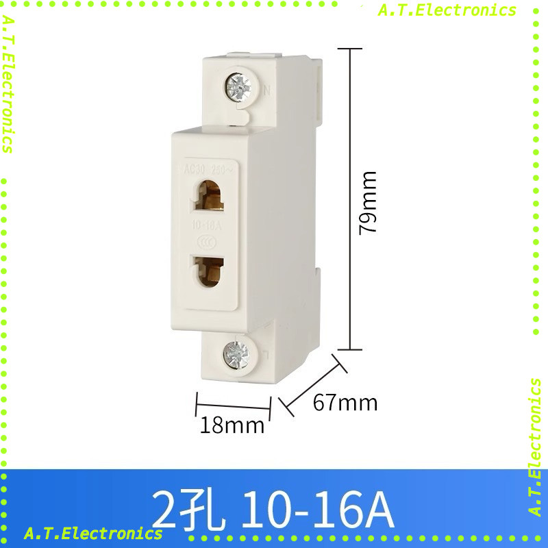 พร้อมส่ง! ปลั๊กไฟ 2 รู ปลั๊ก 2 รู AC-30 2P 10-16A ปลั๊ก ไฟ AC