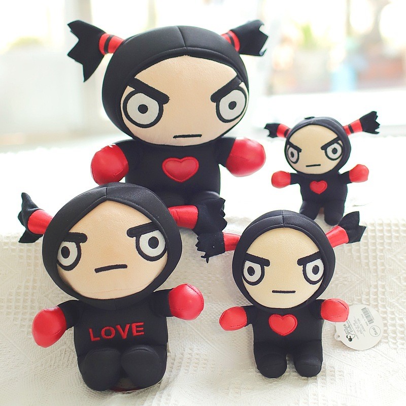 Pucca Garu ตุ๊กตาของเล่นตุ๊กตาเด็กสาวการ์ตูนหมอน Plushie รูปตุ๊กตา Sleeping Bolster Plushy งานแต่งงา