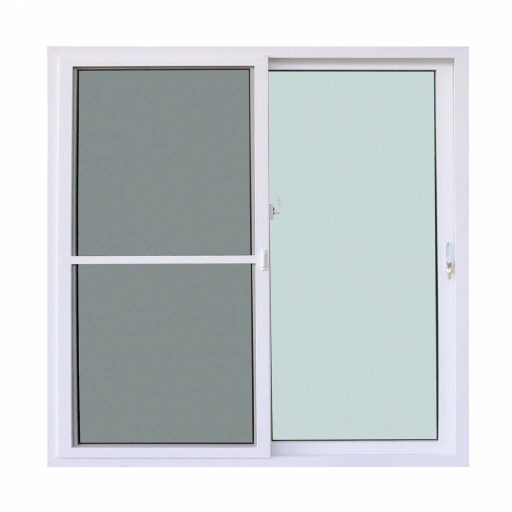 GlobalHouse WINDOW ASIA (10MAX) UPVC ประตูบานเลื่อน SS 200X205 ซม. สีขาว พร้อมมุ้ง สินค้าของแท้คุณภาพดี