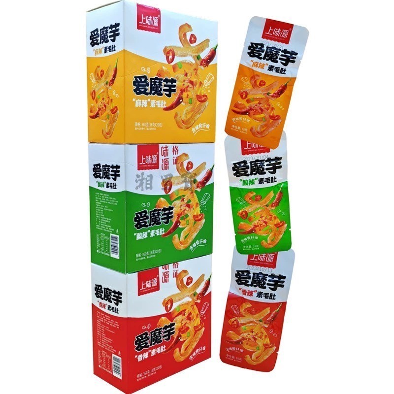 ใหม่ บุกหมาล่า หมึกกรุบ บุกปรุงรส ขนมบุก ทานเล่น แซ่บ อร่อย เผ็ด มี 3 รสชาติ ให้ลอง เข้มข้นทุกรสชาติ พร้อมส่ง