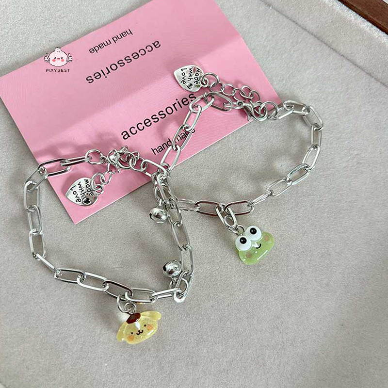 {maybest} สร้อยข้อมือการ์ตูน Y2K สร้อยข้อมือจี้หวานเครื่องประดับของขวัญเพื่อนคู่ {TH} - รูปที่ 4