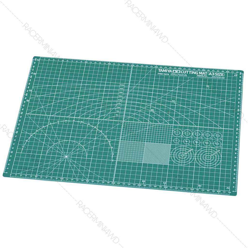 TAMIYA 74076 Cutting Mat (A3 Size/green) แผ่นรองตัดทามิย่าแท้