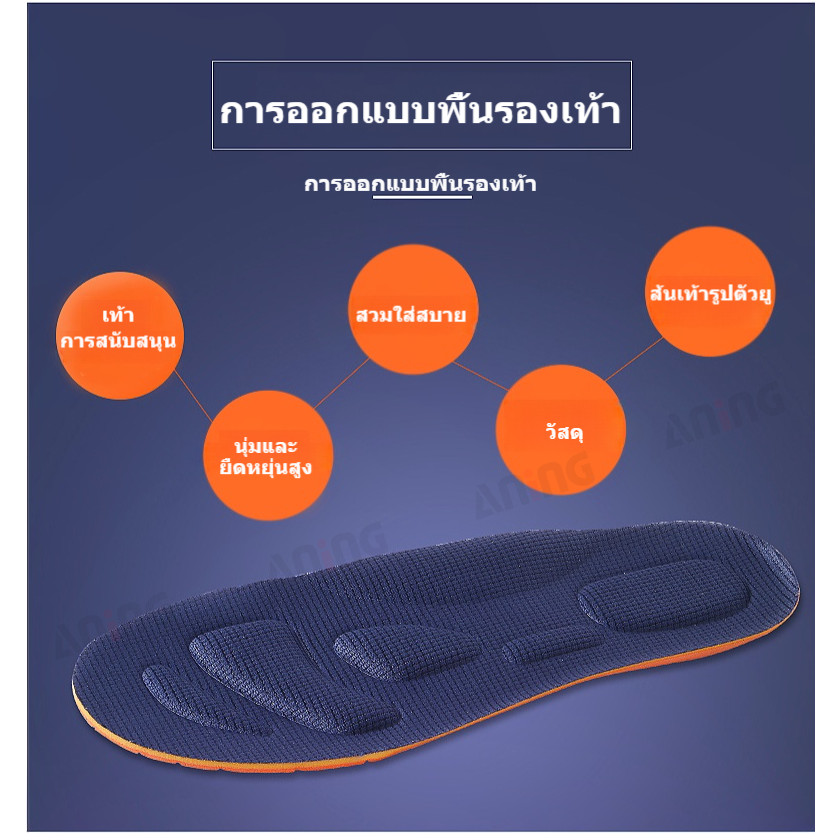 พื้นรองเท้านวดฝ่าเท้านุ่มสบายและยืดหยุ่นสำหรับผู้ชายและผู้หญิงขนาด 35-46