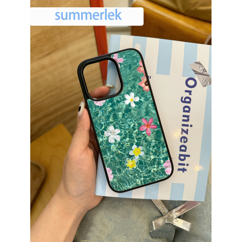 เคสโทรศัพท์ลายดอกไม้สําหรับ iPhone16ProMax 15 14Pro 13 XSMAX 8PLUS