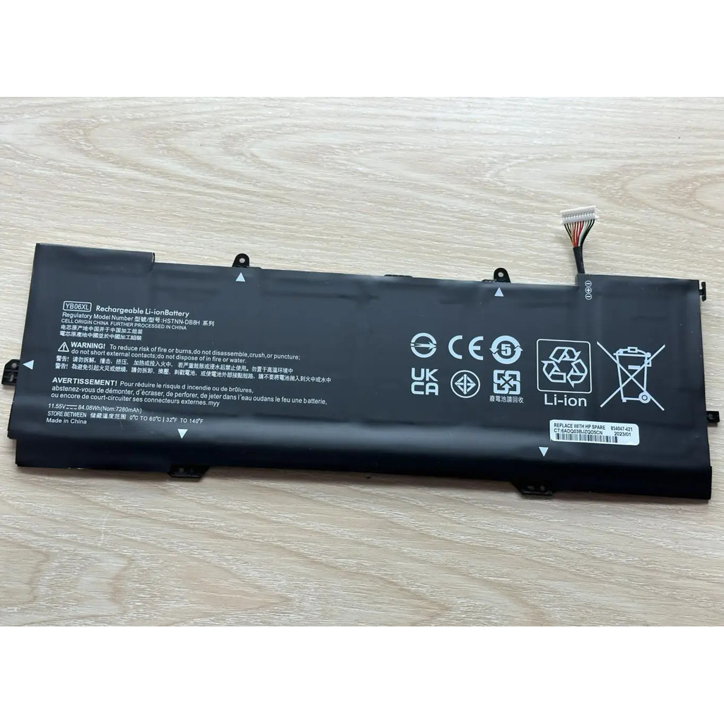 YB06XL 928427-271 HSTNN-DB8H HSTNN-DB8V แบตเตอรี่แล็ปท็อป For HP Spectre X360 15-CH000NO CH004NB CH0