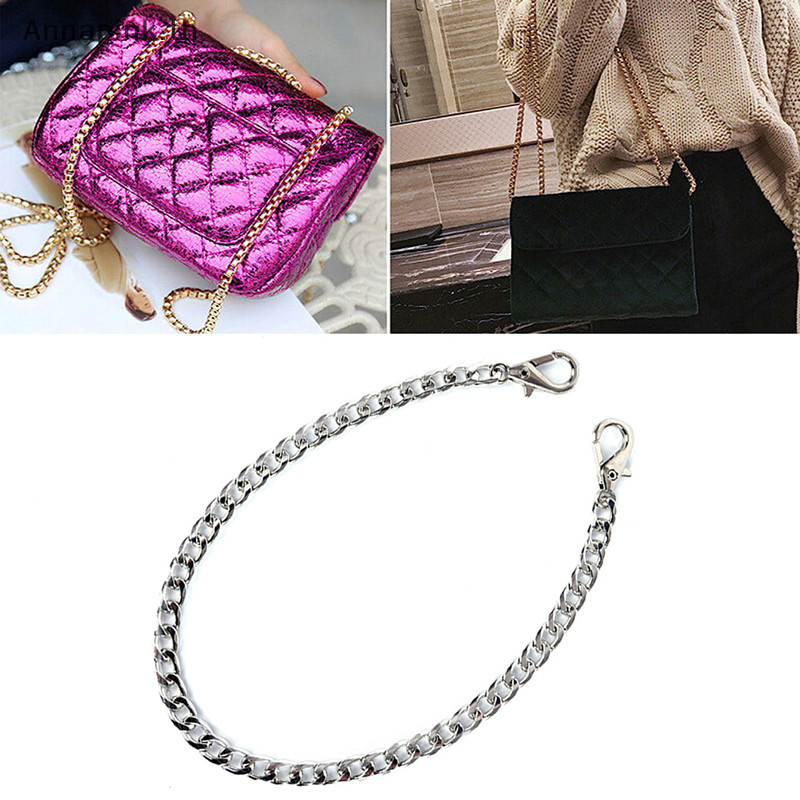 Annapink.th 40cm Metal Strap Chain Shoulder Cross Body Bag Handbag Purse Strap Accessories EN