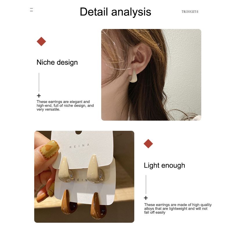 aidderse.thFrench Style Retroต่างหูผู้หญิงอินเทรนด์ต่างหูระดับไฮเอนด์หรูหราNicheต่างหู- - รูปที่ 4