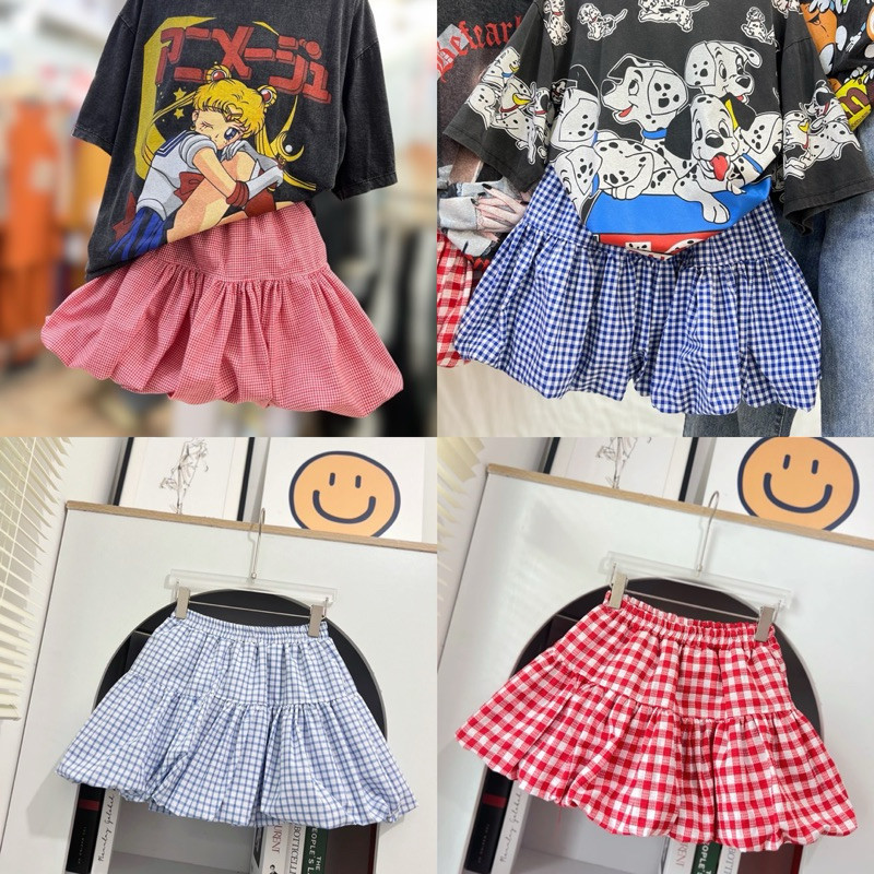 พร้อมส่ง skirt กระโปรงสั้น Pround กระโปรงบอลลูน FREESIZE