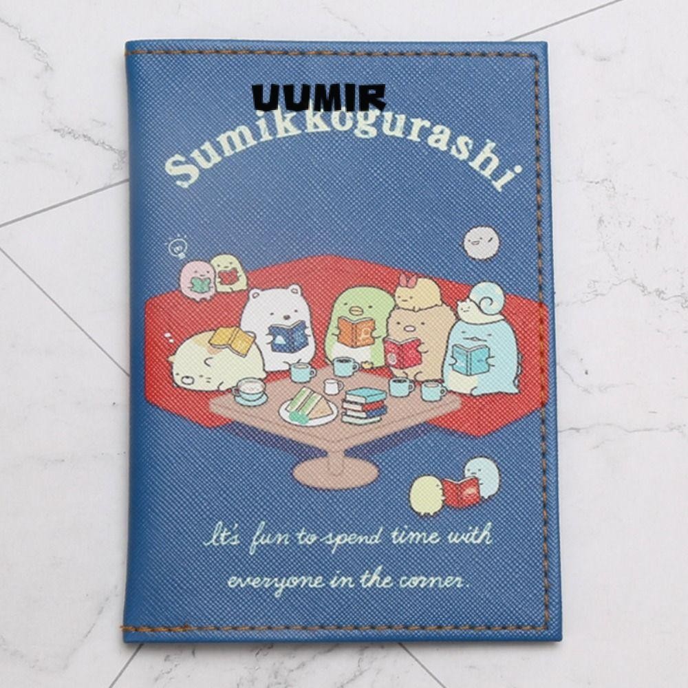 UUMIR ผู้ถือหนังสือเดินทางเดินทาง,หนัง PU การ์ตูนหนังสือเดินทาง, Sumikko Gurashi Card ID ผู้ถือตั๋วการจัดเก็บอุปกรณ์เสริมการเดินทาง