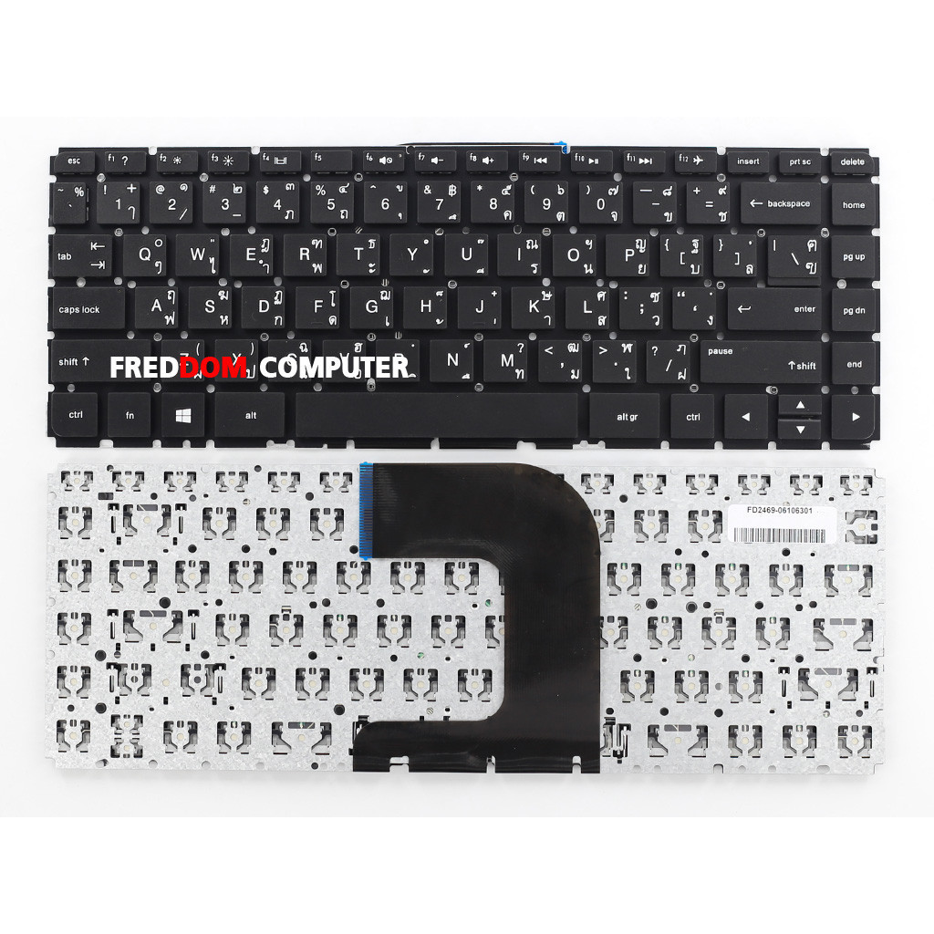 คีย์บอร์ด Hp 14-AC 14-AD 14-AF 14-AM 14-AN Hp 240 G4 245 G4 246 G4 14G 14Q (TH-US) KEYBOARD