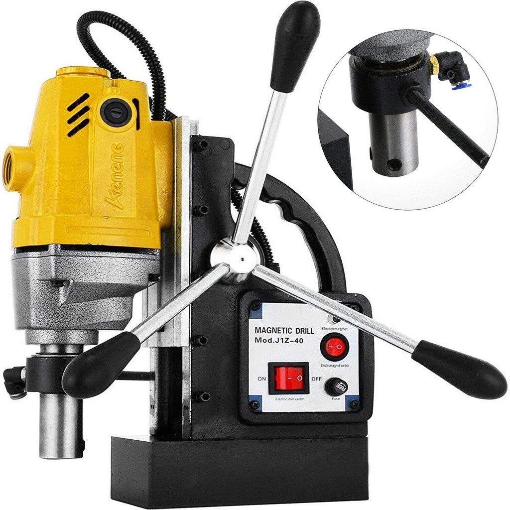 MD40 Magnetic Drill Height Adjustable Magnetic Drill Press Machine 1100W Drill Bit Magnetic For Stee