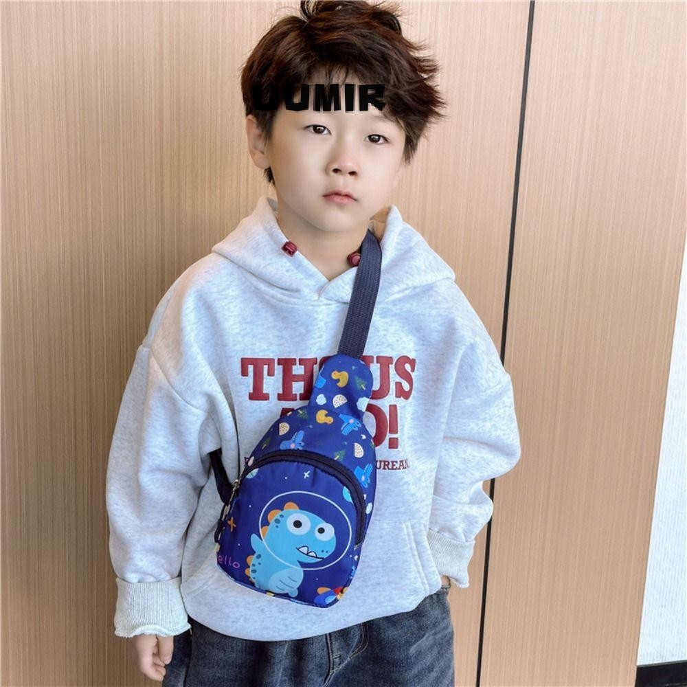 UUMIR ยูมิร์ เด็กกระเป๋าคาดหน้าอก,น่ารักกันน้ําเป้ไดโนเสาร์,ที่มีคุณภาพสูงการ์ตูนไนล่อนไนล่อน ค โรสบอดี กระเป๋าชายหญิง
