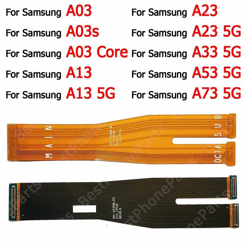 เมนบอร์ดเมนบอร์ด Flex สําหรับ Samsung Galaxy A03 Core A03s A13 A23 A33 A53 A73 5G บอร์ดหลักใหม่เปลี่