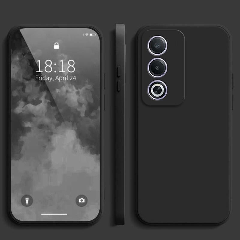 เคส Oppo A3 Pro 5G/A3X 5G/A3/A38/A18/A58/A60/A79 5G สีทึบซิลิโคนเหลว anti drop เคสโทรศัพท์ YT - รูปที่ 5