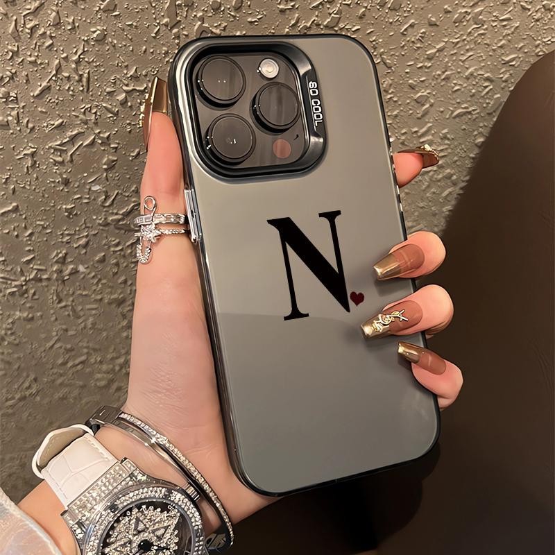 เหมาะสำหรับiPhone11 12 13 14 15Pro Promax XSMAX 7 8P Xr ความรักที่สร้างสรรค์ในภาษาอังกฤษ เคสโทรศัพท์มือถือฝ้าใหม่
