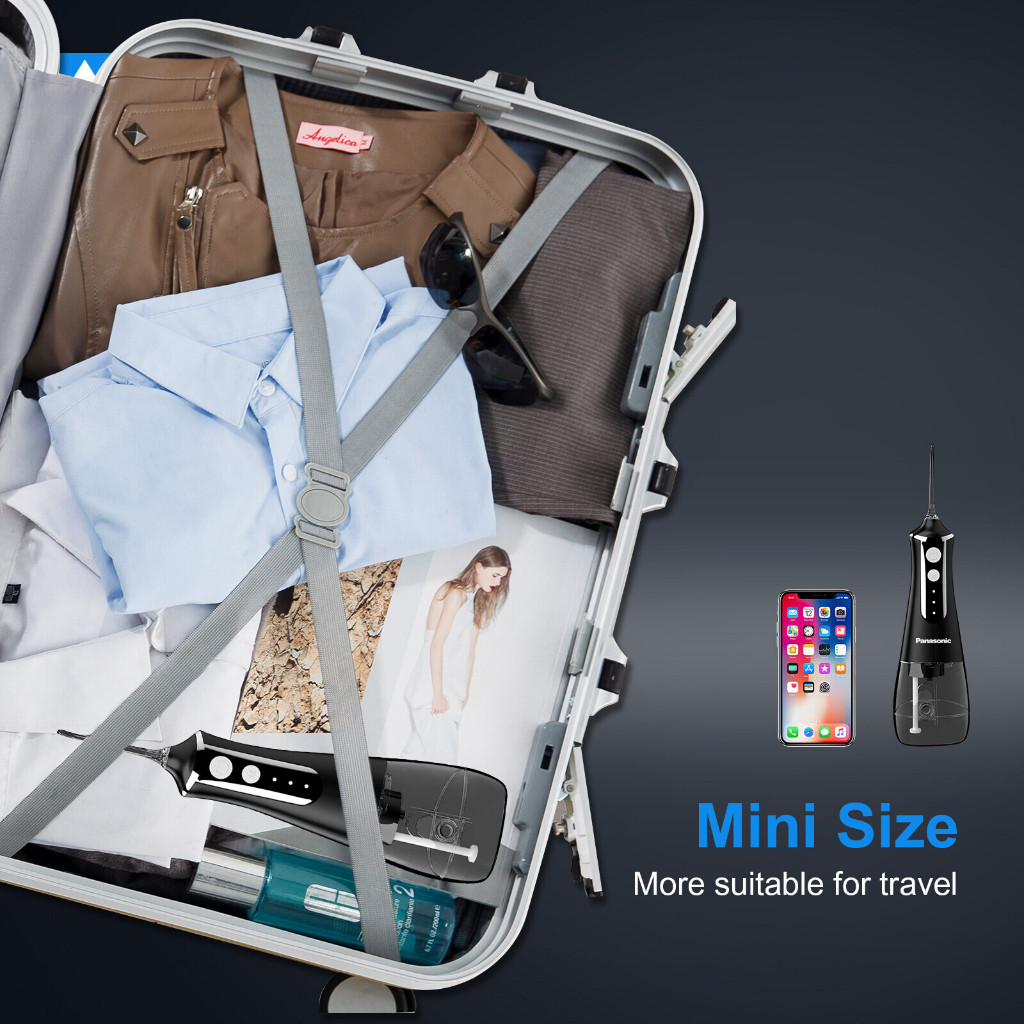 (จัดส่งจากกรุงเทพ) Panasonic ไหมขัดฟันพลังน้ำ L10 water flosser น้ำยาทำความสะอาดฟันแบบพกพา 300มล มขัดฟันไฮดรอลิค ช่องปาก - รูปที่ 7