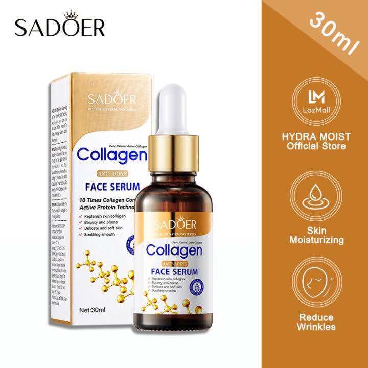 Sadoer คอลลาเจนเอสเซนส์ 30 มล.  เติมเต็มความชุ่มชื้น ลดเลือนริ้วรอย ให้ผิวเนียนนุ่ม กระจ่างใส สุขภาพดี!