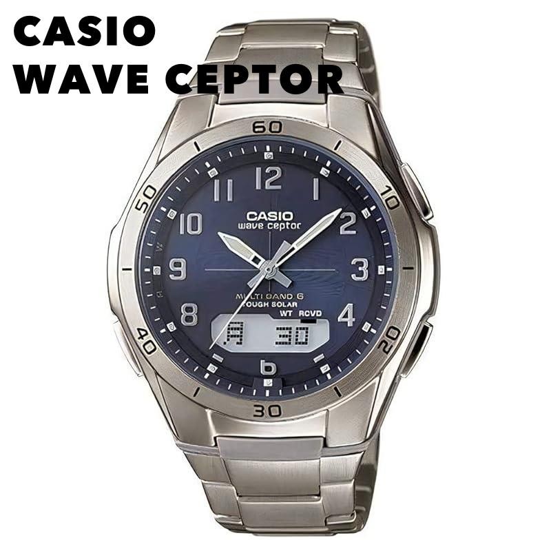 【CASIO WAVE CEPTOR】CASIO Titanium radio wave solar wristwatch mail order limited model WVA-M640TD-2A