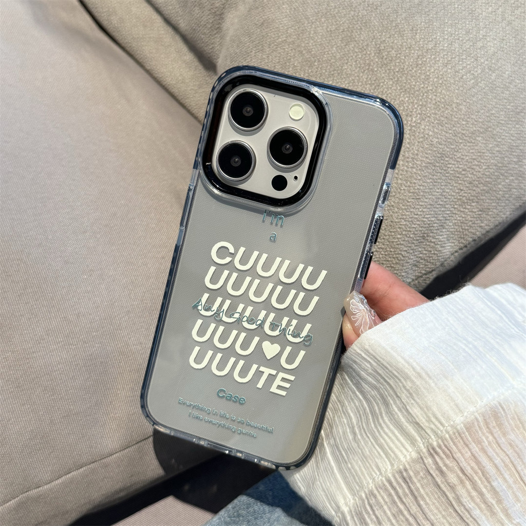 IPhone 18 18Pro 18ProMax 15 Series TPU ปกอ่อนเคสโทรศัพท์ INS ป้องกันกล้องบุคลิกภาพภาษาอังกฤษรูปแบบสําหรับ 14 13 12 11 15plus 15promax Pro Max 8plus X XR Se