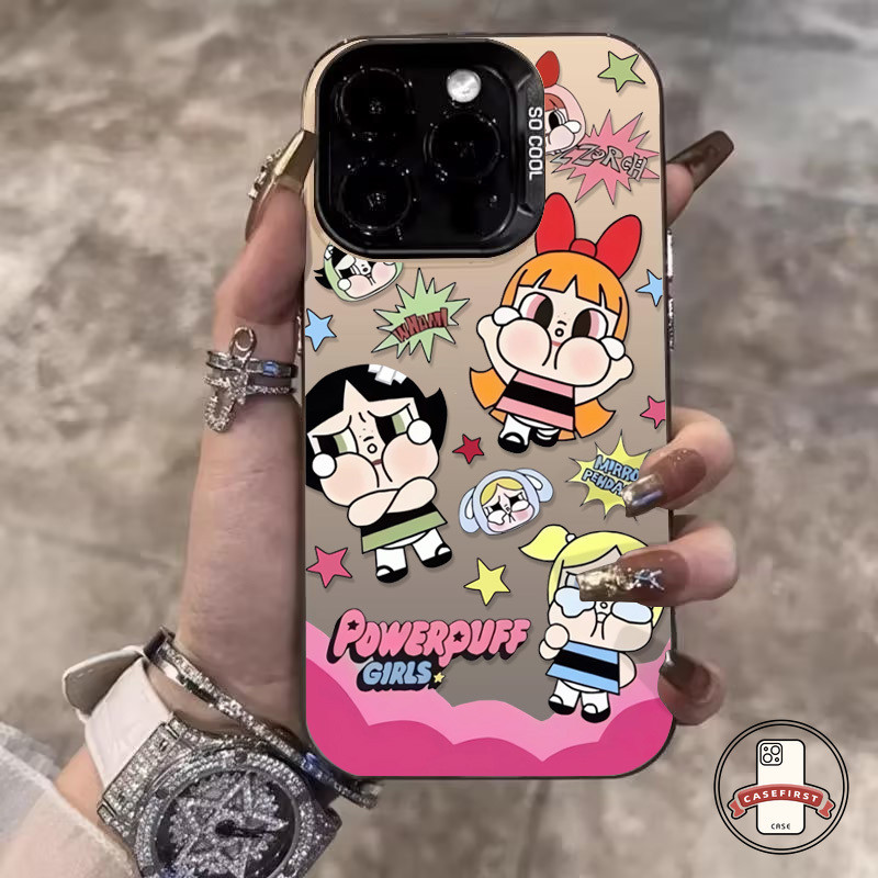 การ์ตูนเท่ซุปเปอร์สาวสุดหรูการฉาบเคสสำหรับ Realme C51 C53 C35 C20 C21 C30 C20A C55 Note 50 7i 5 5i C67 C25 C33 C51s