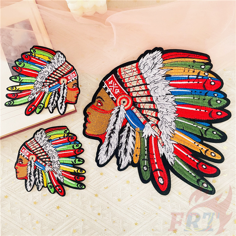 ✿ สไตล์ชาติพันธุ์:แพทช์เตารีดอินเดีย ✿ 1ชิ้น ทําเอง เย็บปักถักร้อยเหล็กบนเย็บบนป้ายแพทช์