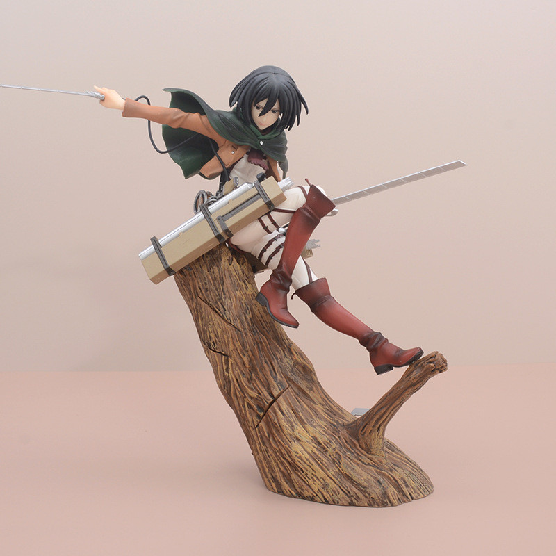 Attack on Titan Mikasa Ackerman Combat Modeling Stump Boxed Figure Doll Jewelry