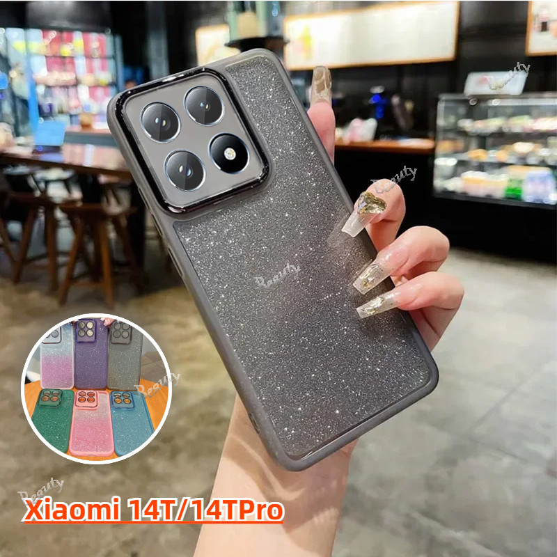สําหรับ Xiaomi 14T 14 Pro 14Pro 14 T 14TPro 13T Pro Mi14TPro 5G Softcase Gradient เคสโทรศัพท์ Glitter แฟชั่นกันกระแทกกล้องฝาหลัง Xiaomi14T Xiaomi13T Pro