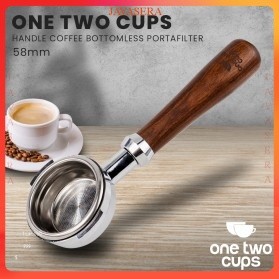 One Two Cups Handle Coffee Bottomless Portafilter 58mm - สีน้ําตาล - 7RHXF0BR